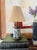 Wildwood 1980s Wildwood Tin Blue Willow Table Lamp For Sale - Image 4 of 12