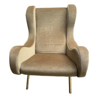 1950s Attributed to Marco Zanuso Vintage “Senior” Lounge Chair For Sale