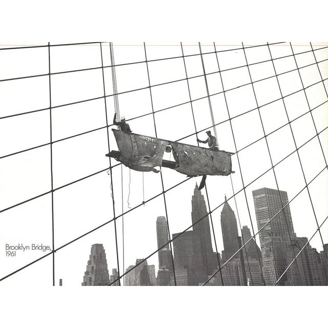 1991 Otto Bettmann 'Working on the Brooklyn Bridge' Offset Lithograph For Sale