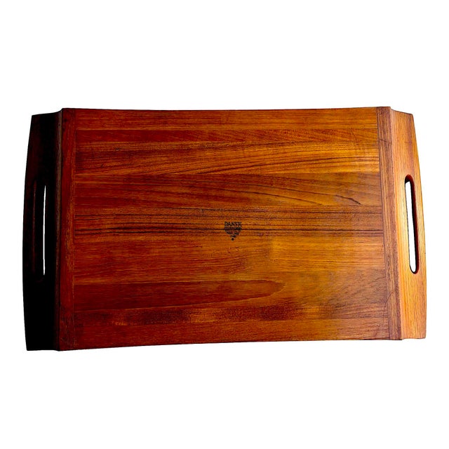 Vintage Dansk Teak Wood Large Tray Designed by Jens H. Quistgaard For Sale - Image 12 of 15