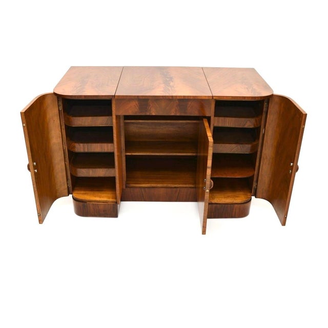 Art Deco Figured Walnut Dressing Table, 1930s For Sale - Image 4 of 14
