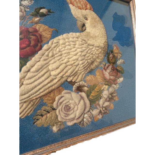 Victorian Victorian Stumpwork Parrot For Sale - Image 3 of 7