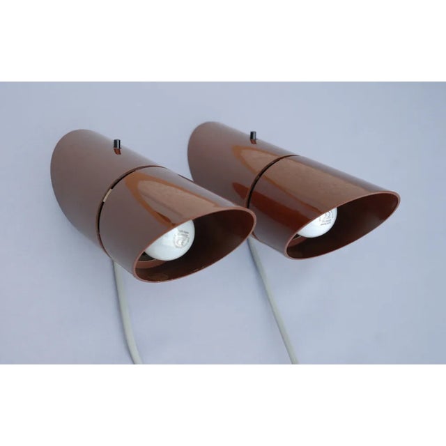 Phister Wall Lamps by Hans Due for Fog & Mørup, 1970s, Set of 2 For Sale - Image 6 of 12