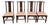 Set Four Vintage Drexel Oriental Asian Chinoiserie Splat Back Dining Room Chairs For Sale