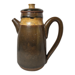1980s Studio Pottery Glaze Textured Carafe