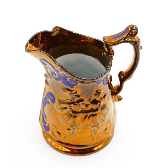 19th Century Gold Stone Porcelain Jug with Ballerina Reliefs For Sale - Image 4 of 5