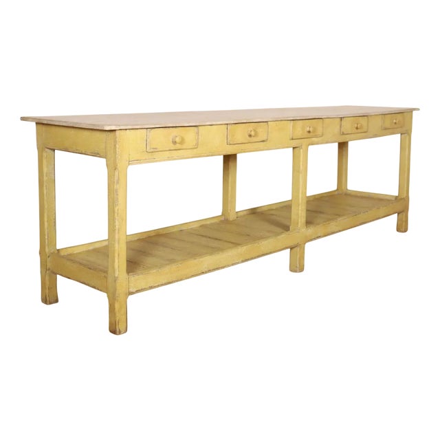 English Painted Serving Table For Sale