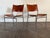 1960s Martin Visser Patinated Leather Dining Chairs For Sale - Image 9 of 18