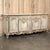 French Country Antique Country French Stripped Walnut Buffet With Thick Siena Marble Top For Sale - Image 3 of 18