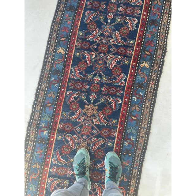 Antique Runner Long & Narrow Over-sized Rug 2.11 x 16.8 For Sale - Image 13 of 15