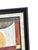 Wood Mid 20th Century Modernist Multicolor Geometric Framed Print, Signed For Sale - Image 7 of 12