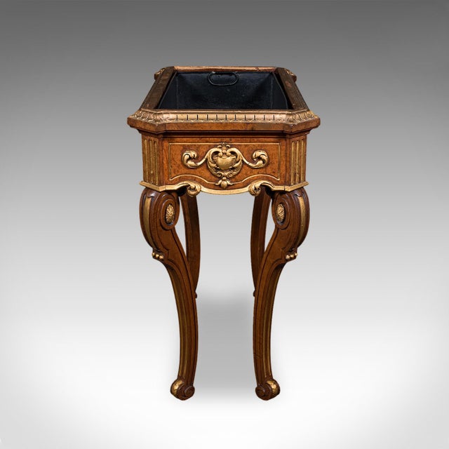 Antique Jardiniere Table, French, Walnut, Planter Stand, Decanter Caddy, Regency For Sale - Image 4 of 12