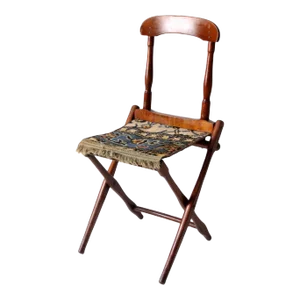 Antique Civil War Folding Camp Chair