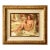 Vintage Nude Oil Painting in Dappled Impasto Framed For Sale