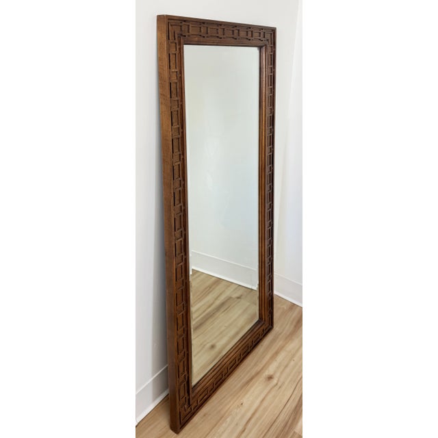 Century Furniture Vintage MCM Carved Wood Mirrors - Price Per Piece For Sale - Image 4 of 8