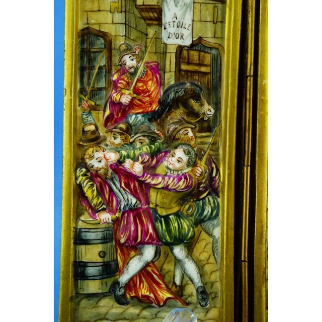 Capodimonte, Triptych Plaque Bas-Relief the Brawl, 1800s, Porcelain For Sale - Image 14 of 18