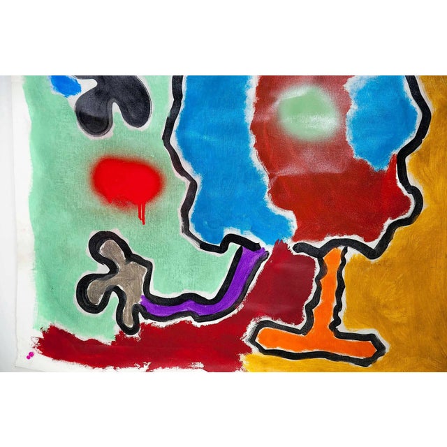 French Acrylic Street Art Style Painting For Sale - Image 6 of 8