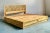 Vintage Coastal Sunburst Rattan King Platform Bed For Sale In West Palm - Image 6 of 8