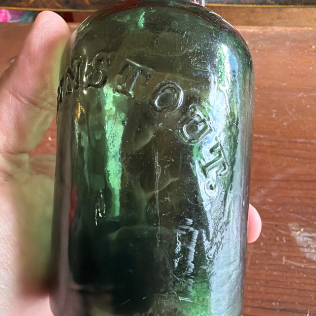Antique "Brown Stout" Beer Bottle by Dyottville Glass Works, Philadelphia, Circa 1850s Made by the Dyottville Glass Works...