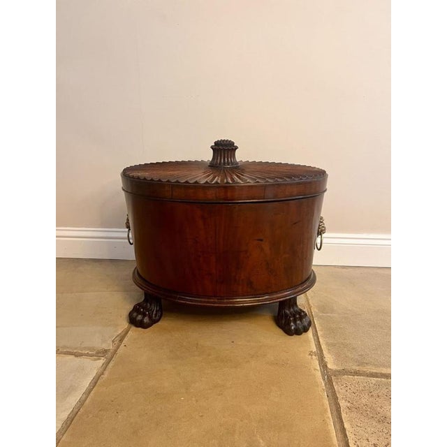 Antique George III Mahogany Wine Coolers, 1800s, Set of 2 For Sale - Image 15 of 18