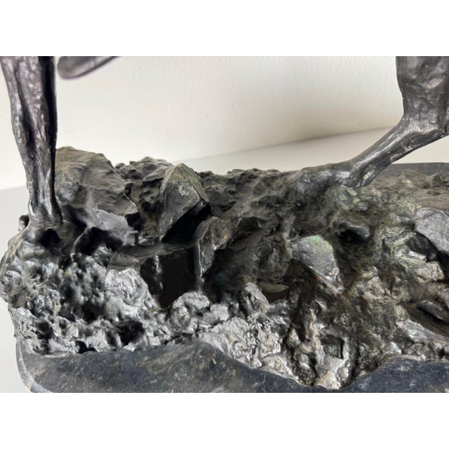 Vintage Frederic Remington “The Scalp” Bronze Sculpture on Marble Base For Sale In Miami - Image 6 of 12