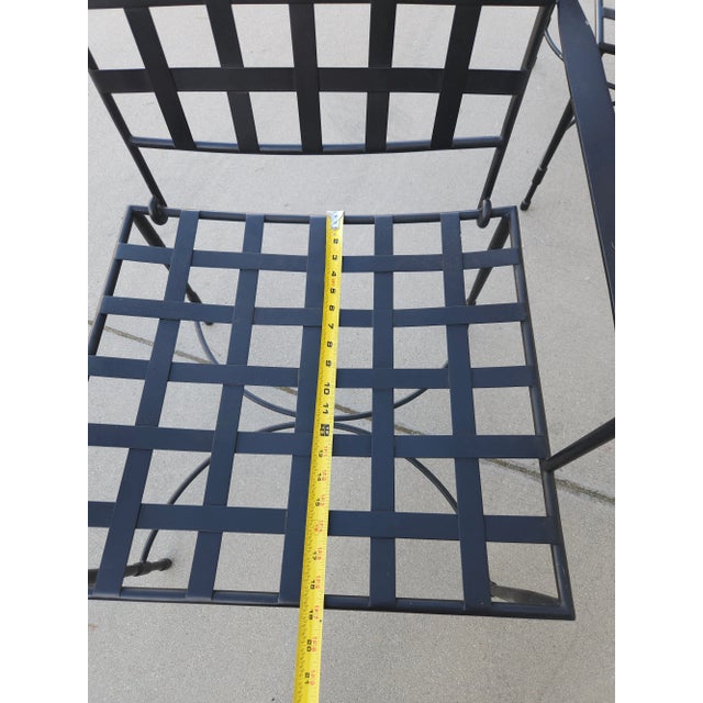 2 Janus Et Cie Amalfi Tuxedo Armchairs Stainless Steel Patio For Sale - Image 12 of 17