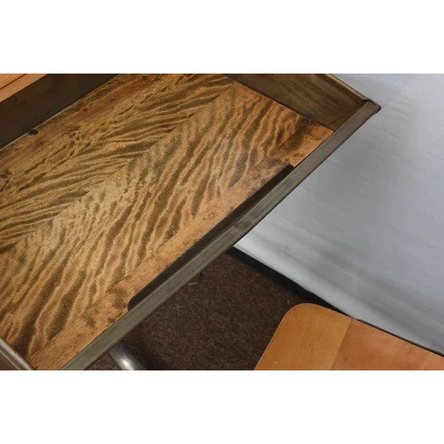 1950s Industrial Child's School Desk For Sale - Image 4 of 11