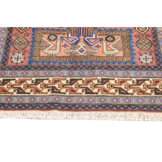 1970s Semi-Antique Hand-Knotted Persian Ardebil Rug – 4'5" X 6'10" For Sale - Image 5 of 14
