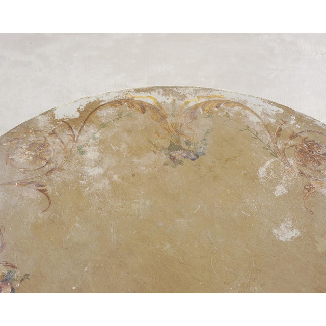 19th Century Venetian Painted Center Table With Scalloped Apron For Sale In Sacramento - Image 6 of 18