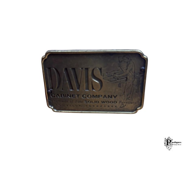 Vintage Davis Cabinet Company Traditional French County Style Walnut Dresser For Sale - Image 10 of 11