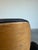 Mid Century Modern Eames Style Lounge Chair and Ottoman, Brown Leather and Oak c.1960’s For Sale - Image 9 of 12