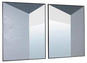 Perspective Mirrors by Marco Caliandro, Set of 2