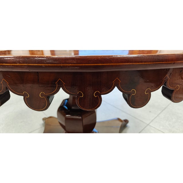 Oval Table in Mahogany, 1830 For Sale - Image 3 of 6
