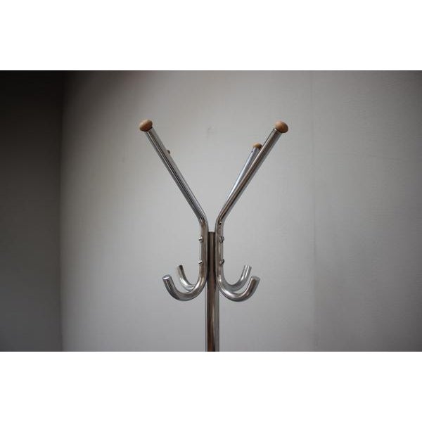 Brown Art Deco Coat Rack from Thonet, 1930s For Sale - Image 8 of 11
