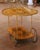 Serve in style with this elegant antique Italian bar cart, crafted circa 1960 and designed with both function and...