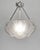 MULLER FRERES A beautiful French 1925-1930 art deco chandelier in nickel plated solid brass or bronze holding a rare bowl...