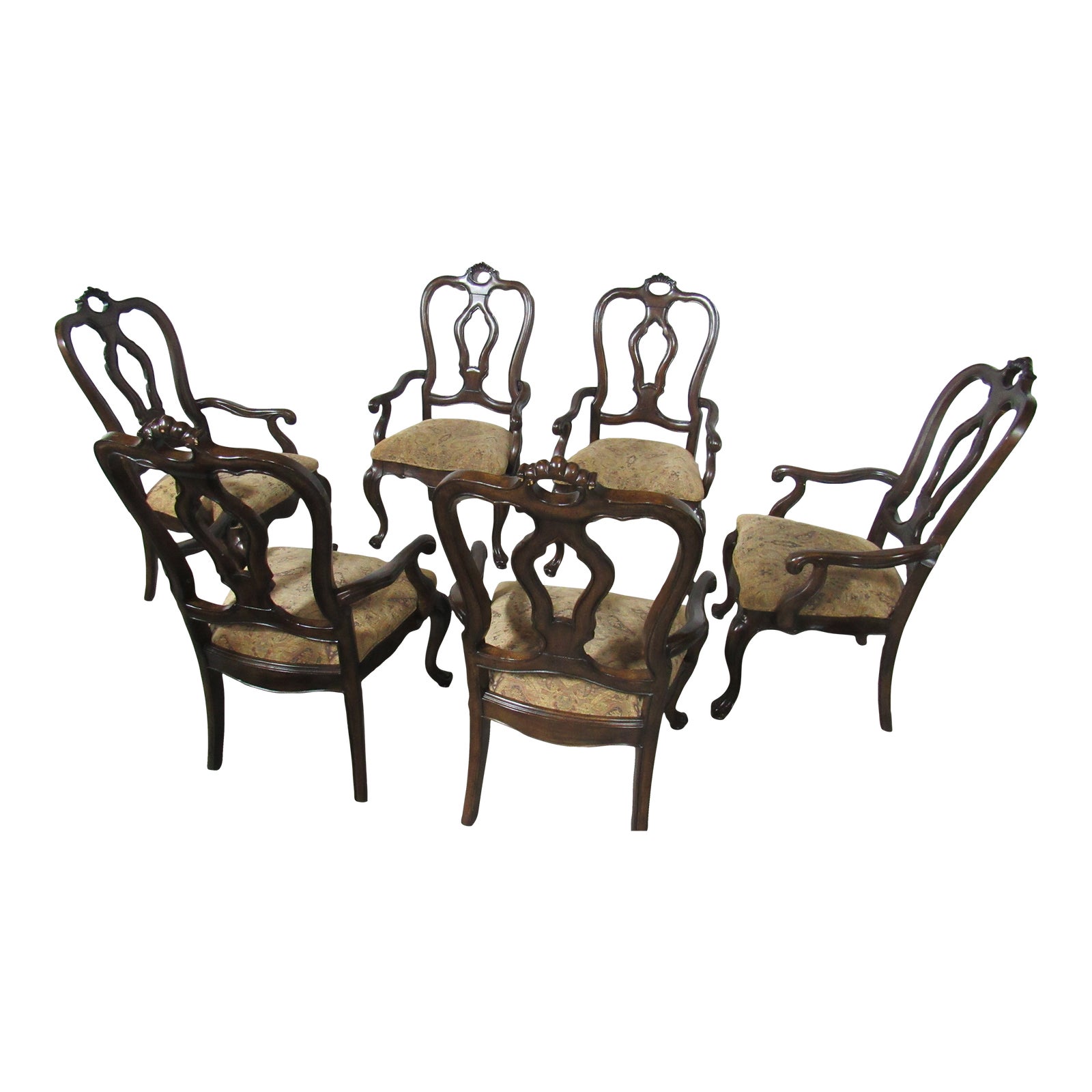 1990s Thomasville French Dining Room Chairs Set of 6 Chairish