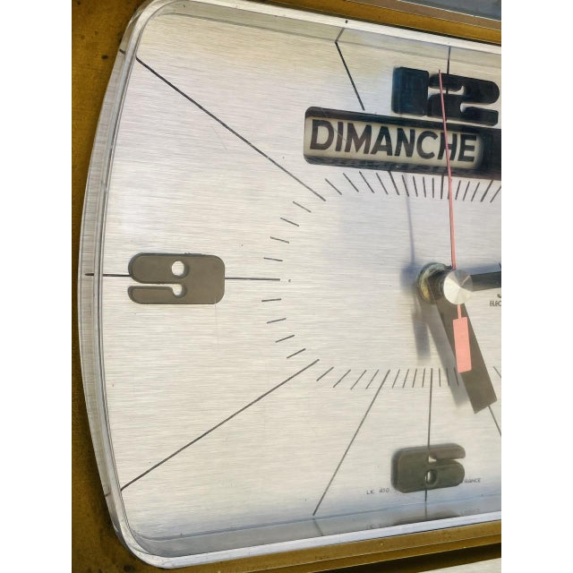 Metal Mid-Century Wall Clock from Jaz, 1970s-1980s For Sale - Image 7 of 18