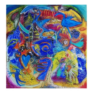 Manitoba, Vol du Cygne Bleu, 2020, Mixed Media For Sale