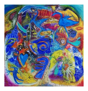 Manitoba, Vol du Cygne Bleu, 2020, Mixed Media