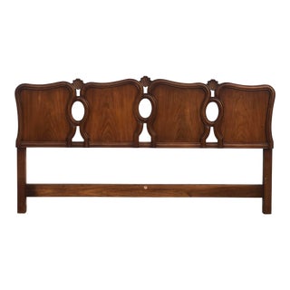 John Stuart King Size French Walnut Headboard For Sale