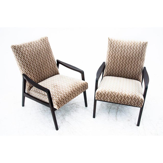Vintage Armchairs, Poland, 1960s, Set of 2, in Restored conditions. Designed 1960 to 1969