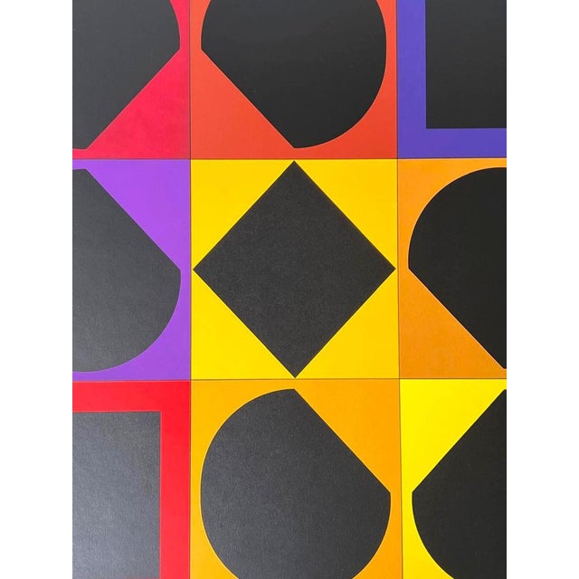 Modern Victor Vasarely, Topaze, 1966, Silkscreen For Sale - Image 3 of 8