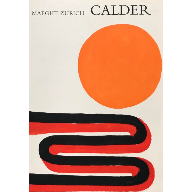 Alexander Calder Zurich 1 Original Lithograph 1973 For Sale