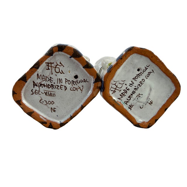 Vintage "Faiança Portuguesa" Rabbit Candle Holders - A Pair For Sale - Image 10 of 10