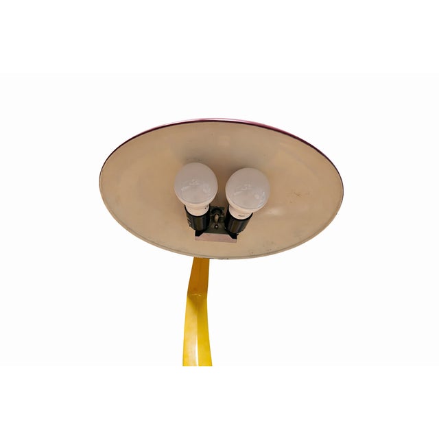 Metal Vintage Sculptural Table Lamp from Fase, Spain, 1980s For Sale - Image 7 of 8