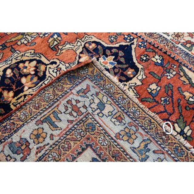 Late 18th Century Late 18th Century Antique Farahan Sarouk Rug 3'8'' x 5'2'' For Sale - Image 5 of 6