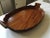 Large George III Oval Mahogany Tray With Fluted Edge. Good condition consistent with age and use. A very small area where...