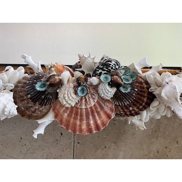 Shell Seashell Encrusted Mirror - Designed by Cheryl P. Kohloff For Sale - Image 7 of 7
