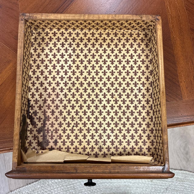 Brown Mid-Century Italian Louis XV Style Console Table Made for Bloomingdale's in Italy For Sale - Image 8 of 10